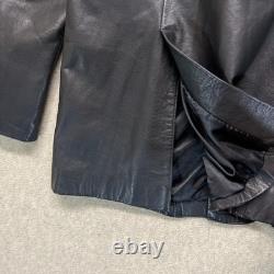 Vintage Harley Davidson Mens Tailored Jacket Black Leather Limited Edition 44
