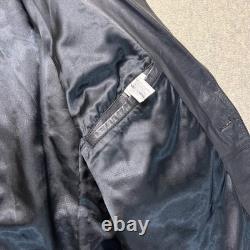 Vintage Harley Davidson Mens Tailored Jacket Black Leather Limited Edition 44