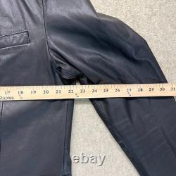 Vintage Harley Davidson Mens Tailored Jacket Black Leather Limited Edition 44
