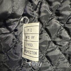 Vintage Harley Davidson Motorcycle Leather Moto Racing Jacket 44 Tall Black