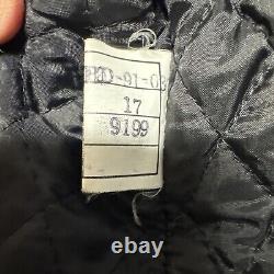 Vintage Harley Davidson Motorcycle Leather Moto Racing Jacket 44 Tall Black