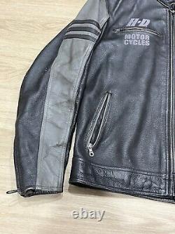 Vintage Harley Davidson Motorcycles H-D Leather Riding Gear Jacket Size Large