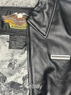 Vintage Harley Davidson leather jacket mens