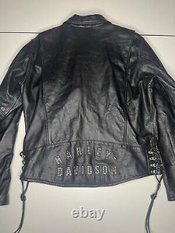 Vintage Harley Davidson leather jacket mens