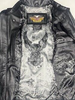 Vintage Harley Davidson leather jacket mens