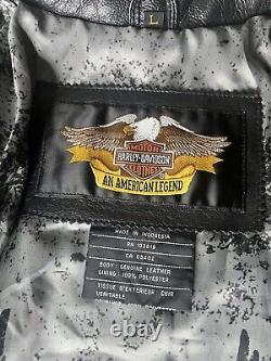Vintage Harley Davidson leather jacket mens