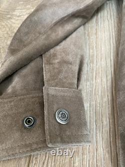 Vintage Harley Davidson suede Leather Motorcycle jacket Xl