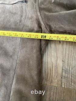 Vintage Harley Davidson suede Leather Motorcycle jacket Xl