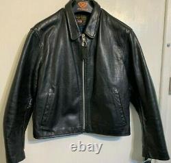 Vintage Heavy Vanson Leathers USA Leather Jacket Size 50 / Uk M Made In The USA