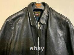 Vintage Heavy Vanson Leathers USA Leather Jacket Size 50 / Uk M Made In The USA