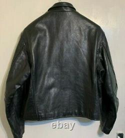 Vintage Heavy Vanson Leathers USA Leather Jacket Size 50 / Uk M Made In The USA