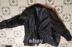Vintage Hein Gericke Black Rally Men's Motorcycle Racing Leather Jacket Size 41