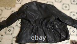 Vintage Hein Gericke Black Rally Men's Motorcycle Racing Leather Jacket Size 41