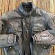 Vintage Hein Gericke Firstgear Leather Jacket Men's M Brown Motorcycle Lined