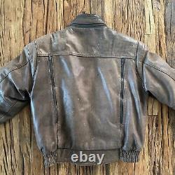 Vintage Hein Gericke Firstgear Leather Jacket Men's M Brown Motorcycle Lined