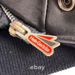 Vintage Hein Gericke Leather Bomber Motorcycle Jacket Quilted Padded Size 50