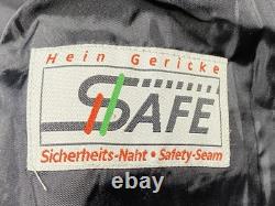 Vintage Hein Gericke Leather Motorcycle Jacket Padded Safe Protection Mens 48