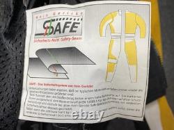 Vintage Hein Gericke Leather Motorcycle Jacket Padded Safe Protection Mens 48