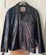 Vintage Heroes London Black Leather Cafe Racer Style Men's Jacket Small