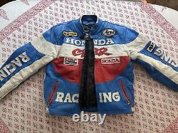 Vintage Honda CBR Racing Leather Motorcycle Jacket