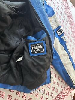 Vintage Honda CBR Racing Leather Motorcycle Jacket
