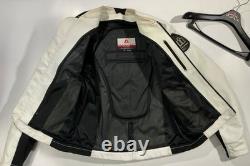 Vintage ICON white leather Titanium model motorcycle jacket XL NWOT Never Worn