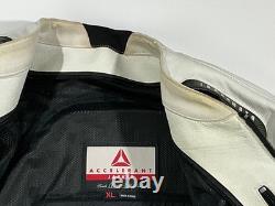 Vintage ICON white leather Titanium model motorcycle jacket XL NWOT Never Worn