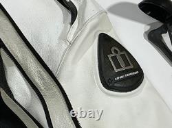 Vintage ICON white leather Titanium model motorcycle jacket XL NWOT Never Worn