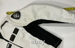 Vintage ICON white leather Titanium model motorcycle jacket XL NWOT Never Worn