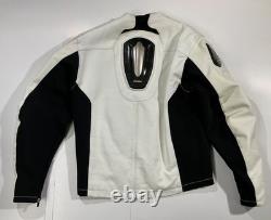 Vintage ICON white leather Titanium model motorcycle jacket XL NWOT Never Worn