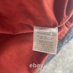 Vintage Icon Strongarm Fate Motorcycle Jacket Skulls Denim Leather Men's 2XL