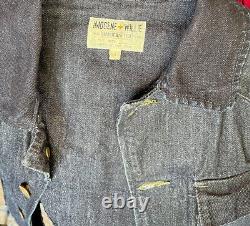 Vintage Imogene + Willie Handcrafted Made in USA Blue Denim Jacket Sz Small