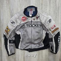 Vintage Joe Rocket Perforated Motorcycle Jacket Size Large Rare Racing