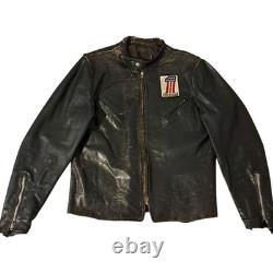 Vintage Kehoe Harley-Davidson Steerhide Leather Motorcycle Jacket USA Made Rare