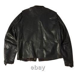 Vintage Kehoe Harley-Davidson Steerhide Leather Motorcycle Jacket USA Made Rare