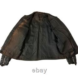 Vintage Kehoe Harley-Davidson Steerhide Leather Motorcycle Jacket USA Made Rare