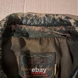 Vintage Kehoe Harley-Davidson Steerhide Leather Motorcycle Jacket USA Made Rare