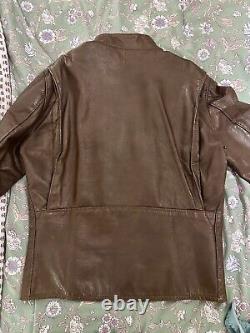 Vintage Kehoe Jacket Steerhide Leather Cafe Racer SWIFT Zippers