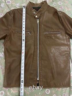 Vintage Kehoe Jacket Steerhide Leather Cafe Racer SWIFT Zippers