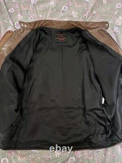 Vintage Kehoe Jacket Steerhide Leather Cafe Racer SWIFT Zippers