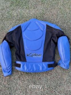 Vintage Kobe Moto Leather Motorcycle Jacket Mens Size 38 World Class