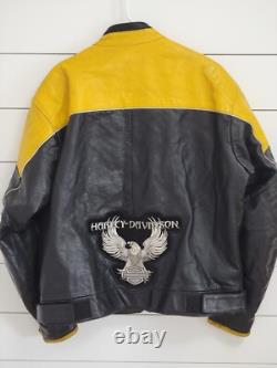 Vintage LEATHER Motorcycle JACKET Harley-Davidson