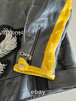 Vintage LEATHER Motorcycle JACKET Harley-Davidson