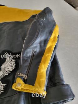 Vintage LEATHER Motorcycle JACKET Harley-Davidson