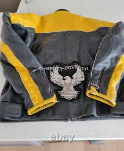 Vintage LEATHER Motorcycle JACKET Harley-Davidson