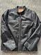 Vintage LEVIS motorcycle jacket M black leather CAFE RACER patina y2k biker lvc