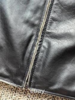 Vintage LEVIS motorcycle jacket M black leather CAFE RACER patina y2k biker lvc