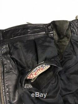 Vintage Langlitz Columbia Black Leather Motorcycle Jacket 80's'82 Men's Size 40