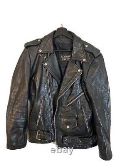 Vintage Leather Biker Jacket