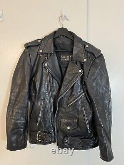 Vintage Leather Biker Jacket